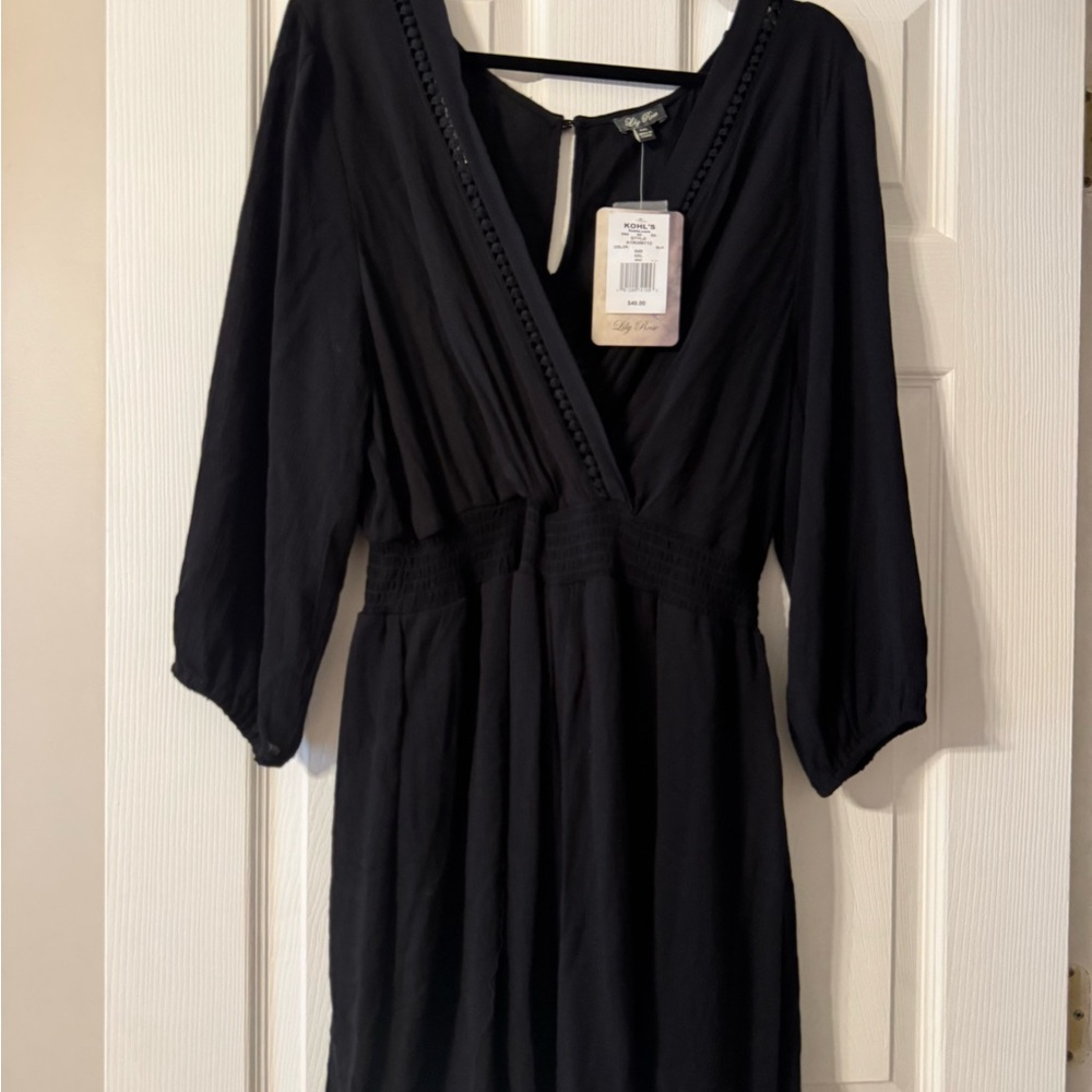 Lily Rose Black V-Neck Romper